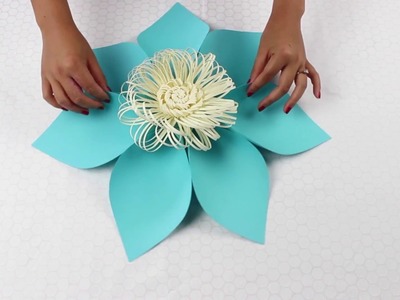 Paper Flower Tutorial Using Template #5