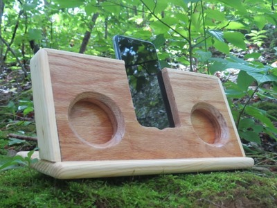 Passive iPhone Speaker - Made from Wood
