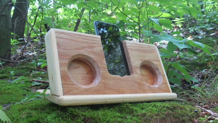 Passive iPhone Speaker - Made from Wood