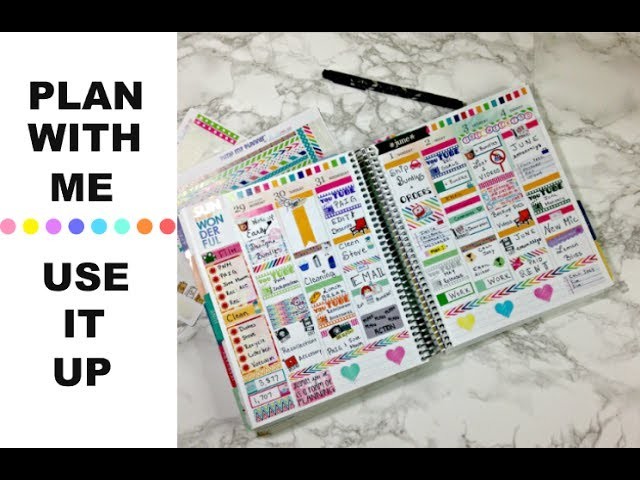 Plan With Me | Plan As I Go Style ❀ Use It Up! How to use your old sticker kits
