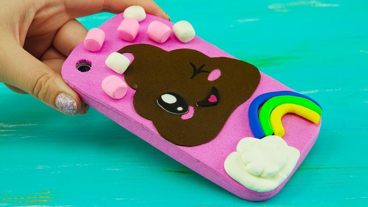 Poop Emoji Kawaii iPhone Case Tutorial for Kids | DIY Marshmallow Phone Case from Eva Foam