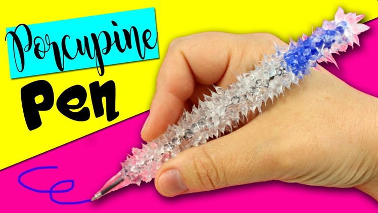 Porcupine Decorated Pen *Back to school SUPPLIES