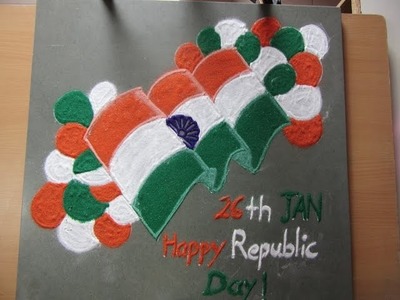 Republic day rangoli|26 january rangoli designs|republic day special rangoli|rangoli for indian flag
