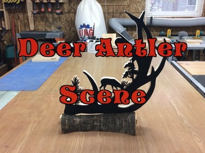 Scenic Deer Antler Scroll saw Project
