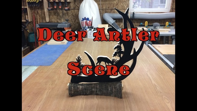 Scenic Deer Antler Scroll saw Project