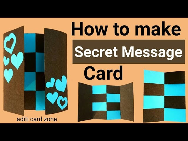 Secret message card making | Message card tutorial | Secret message card diy | handmade gifts |