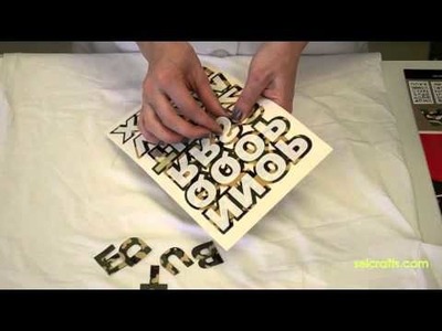 SEI Iron On Patterned Letter Tutorial