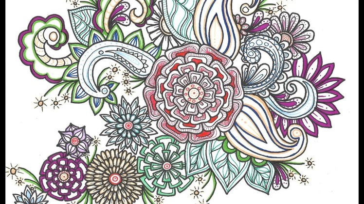 Simple Flower Motif ║ Zen Doodle ║ Tiffany Lovering