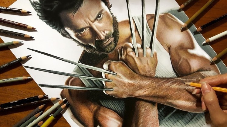 Speed Drawing: Hugh Jackman as Wolverine | Jasmina Susak