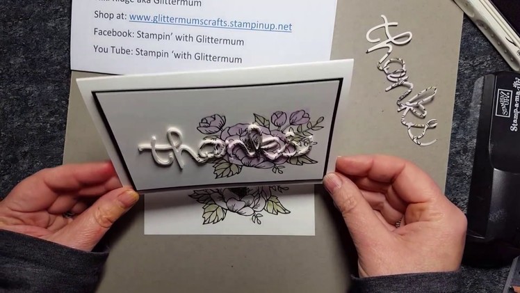 Stampin' Up! Raised letter technique