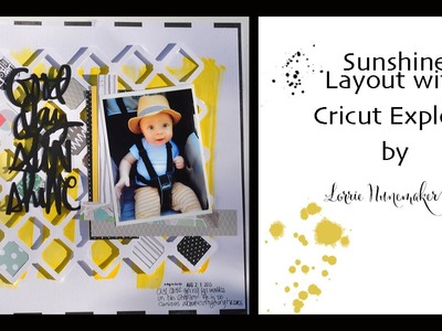 Sunshine Layout with Cricut Explore