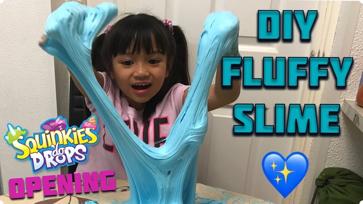 Super gross DIY fluffy slime - Squinkies Do Drops toy opening
