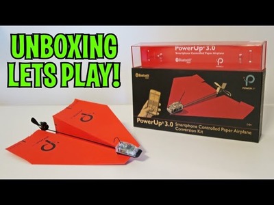 UNBOXING & LETS PLAY - PowerUp 3.0 - Remote Controlled Paper Airplane! FULL RC REVIEW!