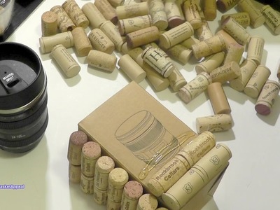 WINE CORK CONTAINER | GIFT IDEA | UPCYCLE CRAFTS