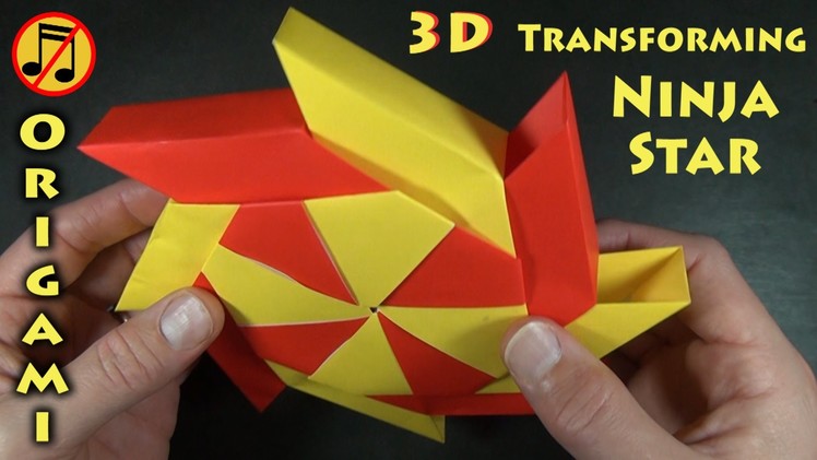 3-D Transforming Ninja Star by Ray Bolt (No Music)