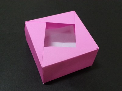 357  쉬운 종이접기 (상자)  gift box 쉬운 색종이접기  Easy Origami  折纸 оригами 摺紙  折り紙  اوريغامي