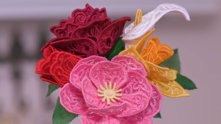 3D Freestanding Lace Flowers