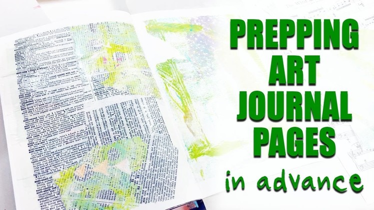Art Journaling For Beginners | Prepping Pages with Matte Gel