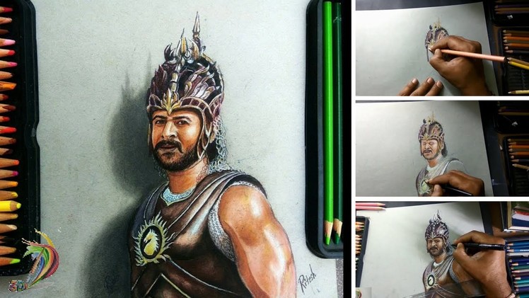 Bahubali 2 | Hyper Realistic Drawing Of Bahubali ( Time Lapse ) - 3D Art 4 You