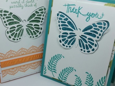 Beautiful Butterfly Thinlits card using Stampin Up Products