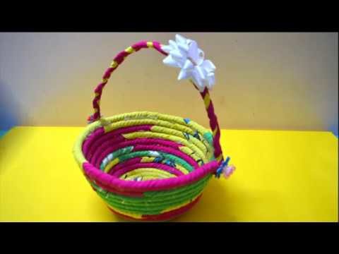 Best Out Of Waste Rope Basket Best Out Of Waste Rope Basket