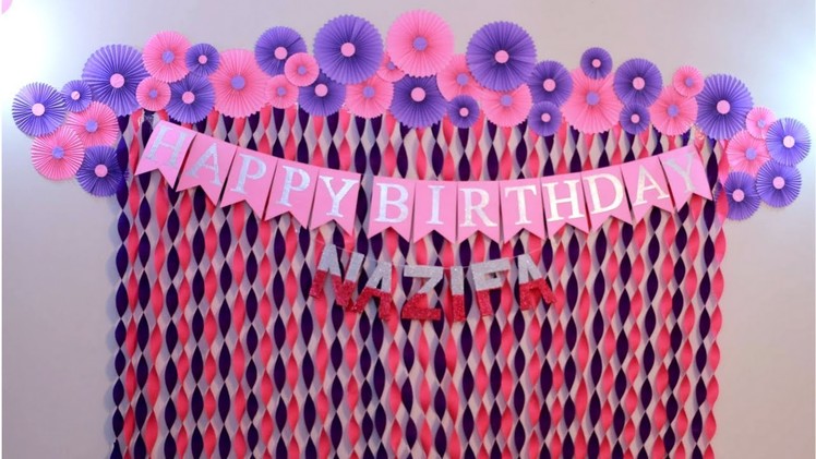 Birthday Decoration Ideas at Home | Decorations for Baby Shower | Party Decoration Ideas |Craftastic