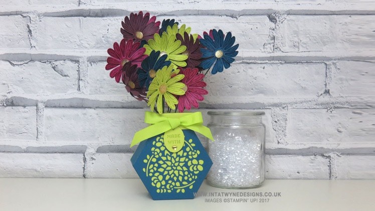 Birthday Extravaganza - Window Box Vase With Daisy Delight Flowers