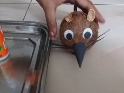 Coconut Shell Toy Created At Home - Best Out Of Waste