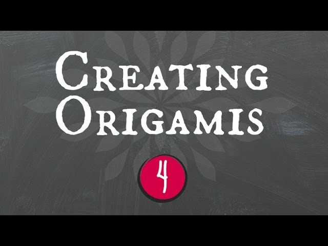 Creating origamis.criando origamis(Part 4: Origami Kusudama)