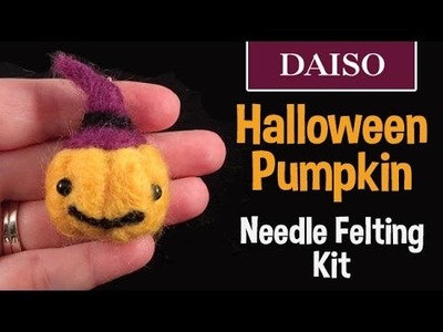 Daiso Halloween Pumpkin Needle Felting Kit