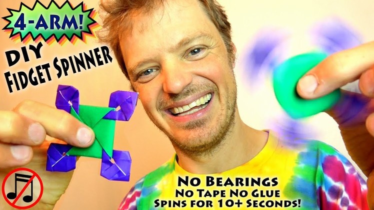 DIY Fidget Spinner NO BEARINGS (no music)