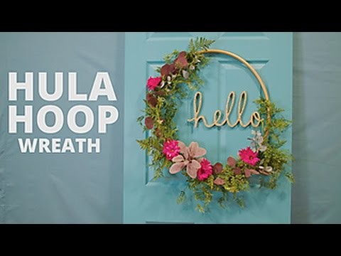 DIY Floral Hula Hoop Wreath - HGTV