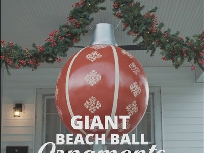 DIY Giant Beach Ball Ornament