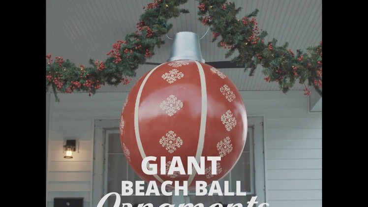 DIY Giant Beach Ball Ornament