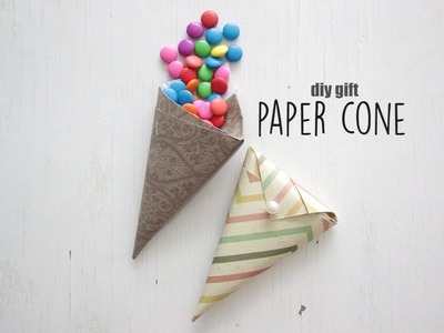 DIY: Gift Paper Cone
