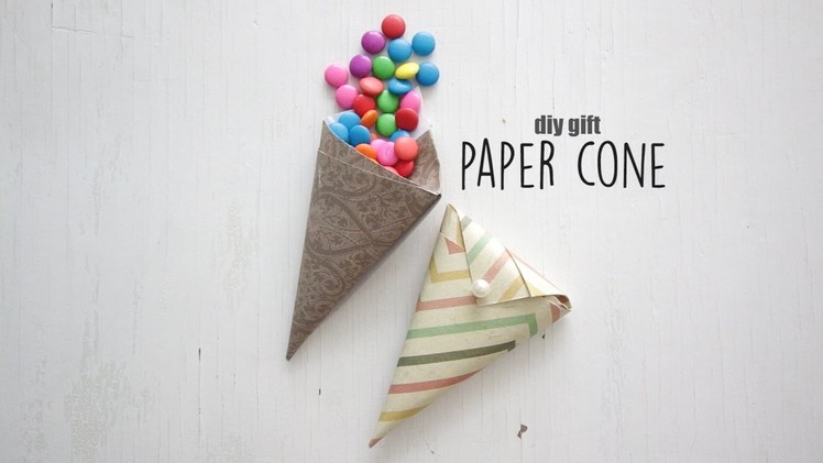 DIY: Gift Paper Cone