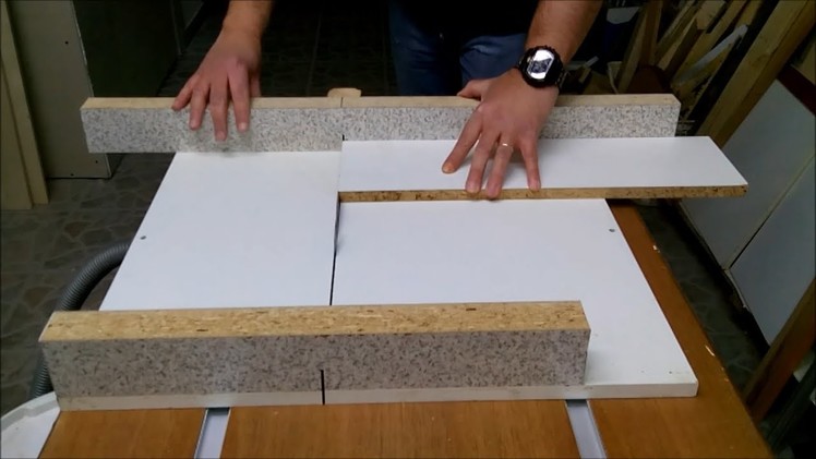 DIY homemade guide rails and cross - cut sled how to Simply Make it