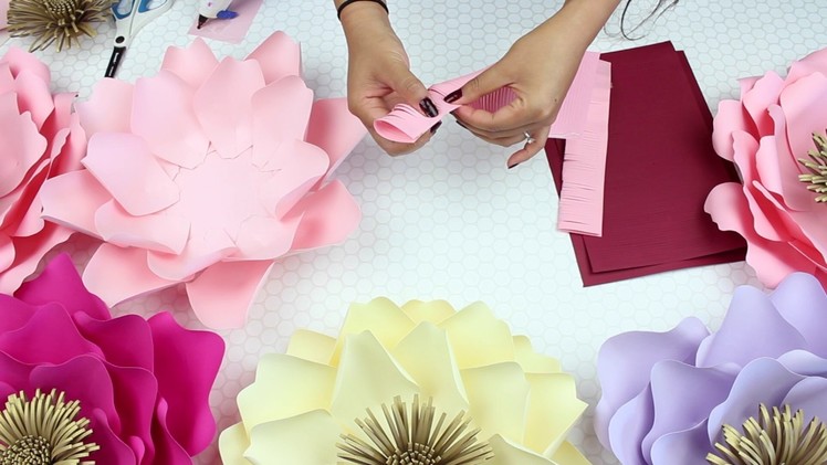DIY Paper Flowers | Template #12 Version 2