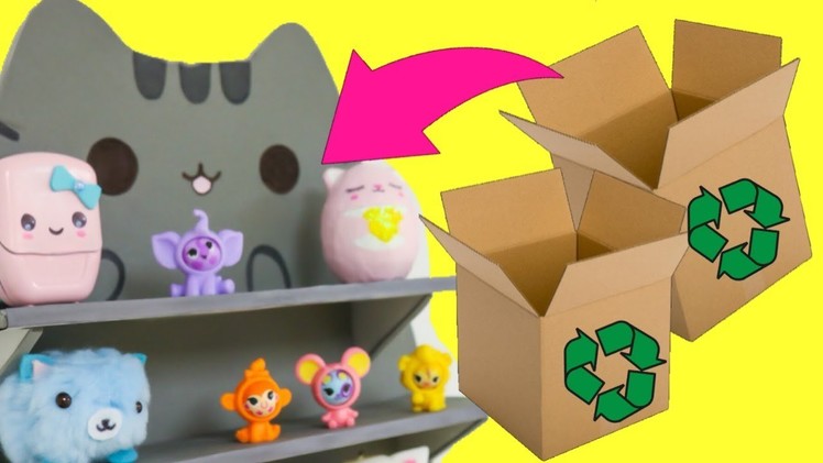 Easy and creative cardboard craft to make when you are bored -kawaii pusheen room decor