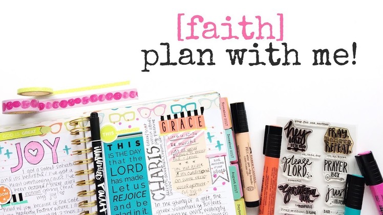 FAITH PLAN WITH ME! | NEW ILLUSTRATED FAITH AGENDA PLANNER