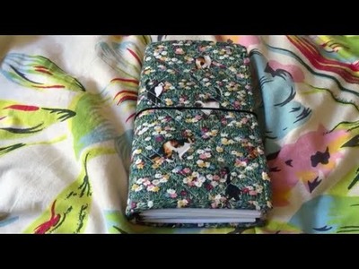 Foxtail Threads Standard Size Quilted Fabric Traveler's Notebook Set Up Video