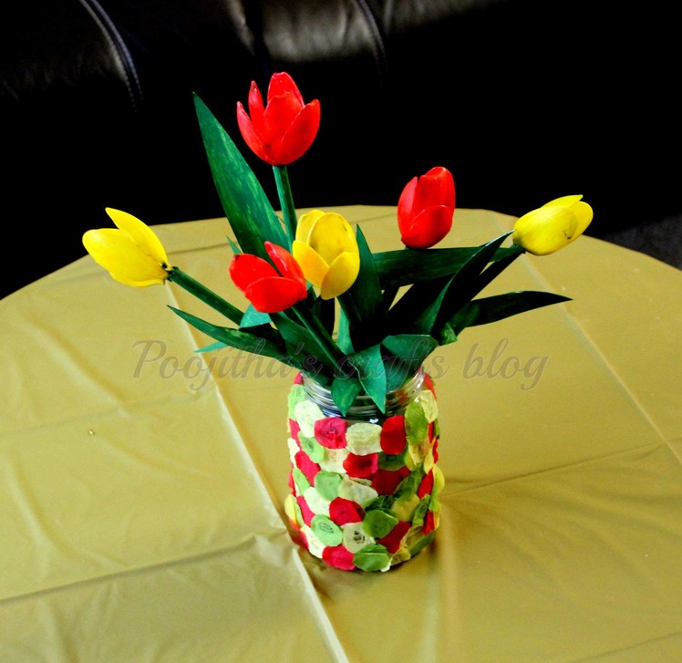 From Plastic to Tulips - Easy home made tulips using plastic spoons