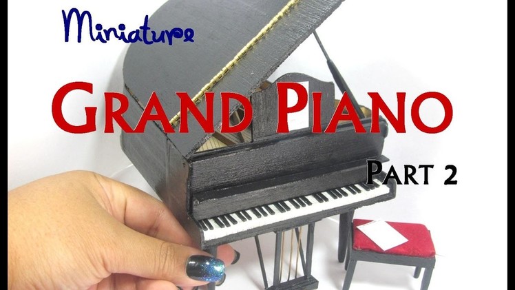 Grand Piano Miniature Dollhouse Furniture