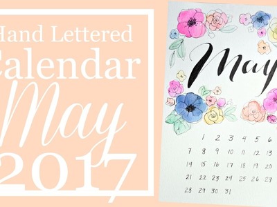 Hand Letterd Calendar- May 2017