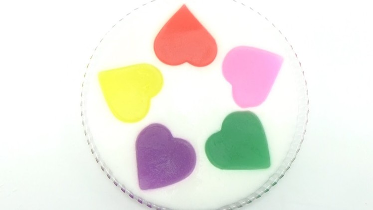 Heart Color Jelly How To Make Mixing Watercolor And Jelly Surprise