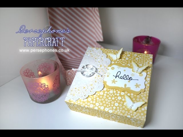 Hello Lace Doilies Box | Stampin' Up (UK) with Persephone's Papercraft