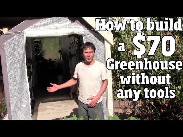 How to Build a $70 Greenhouse Without Any Tools