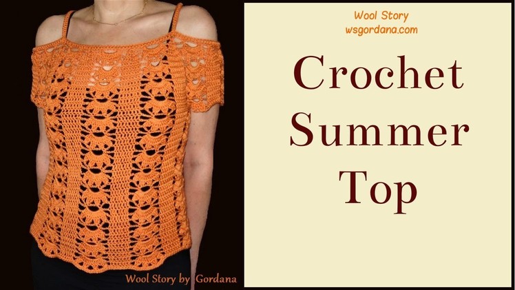 How to crochet a Summer Top (Heklana bluza)