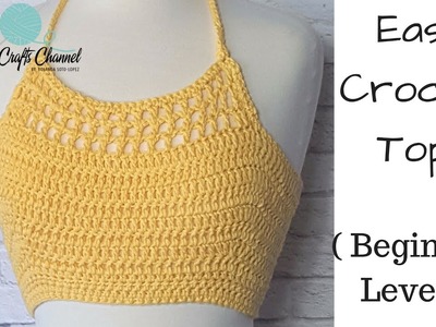How to crochet top for summer ( crochet halter top )