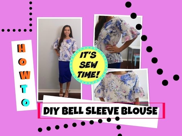 HOW TO DIY BELL SLEEVE TOP, EASY SEWING PROJECT